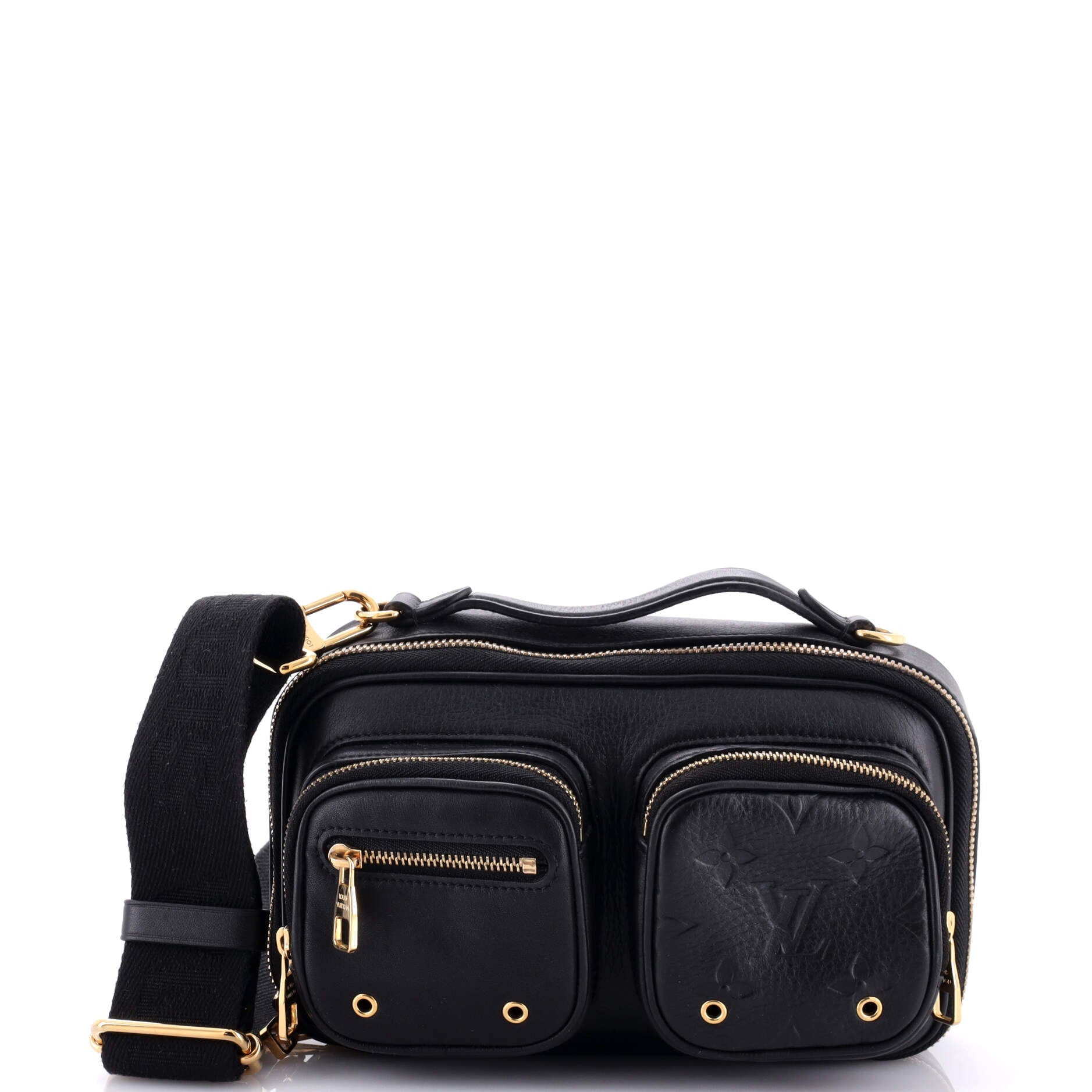 Louis Vuitton Utility Crossbody Bag Calfskin With Embossed Detail Monogram