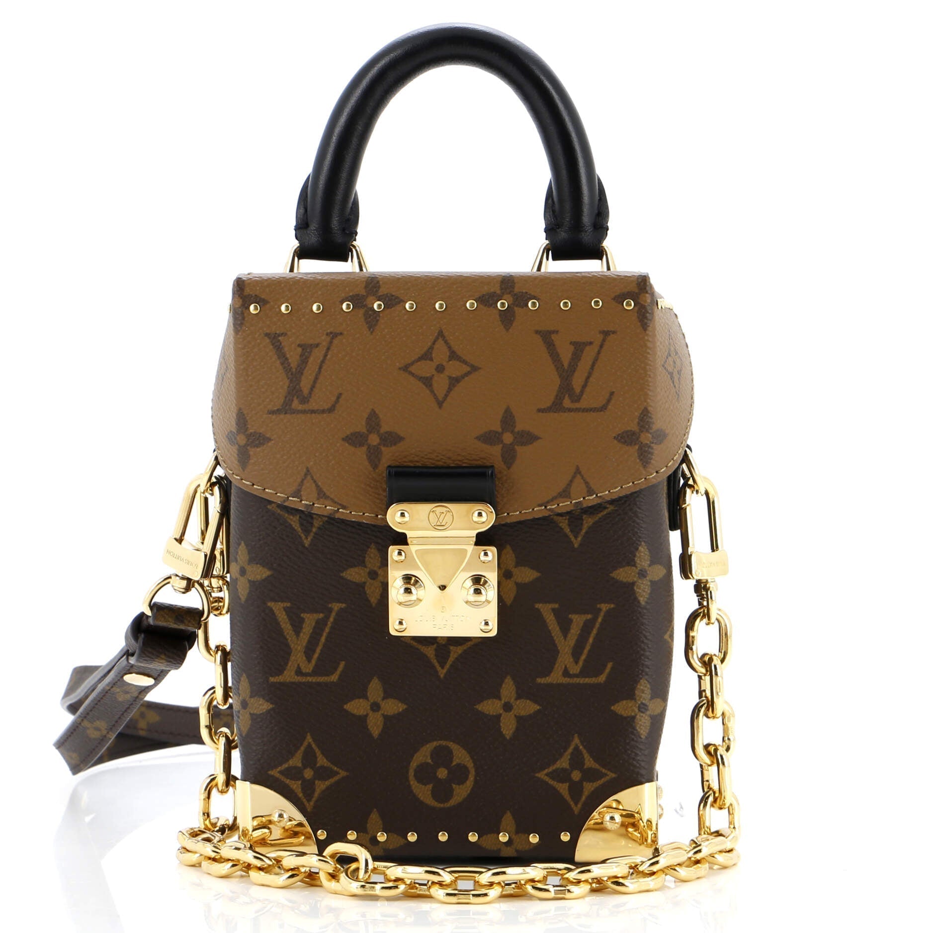 Louis Vuitton Camera Box Nm Handbag Studded Reverse Canvas Monogram Travel Bag Canvas 29967644