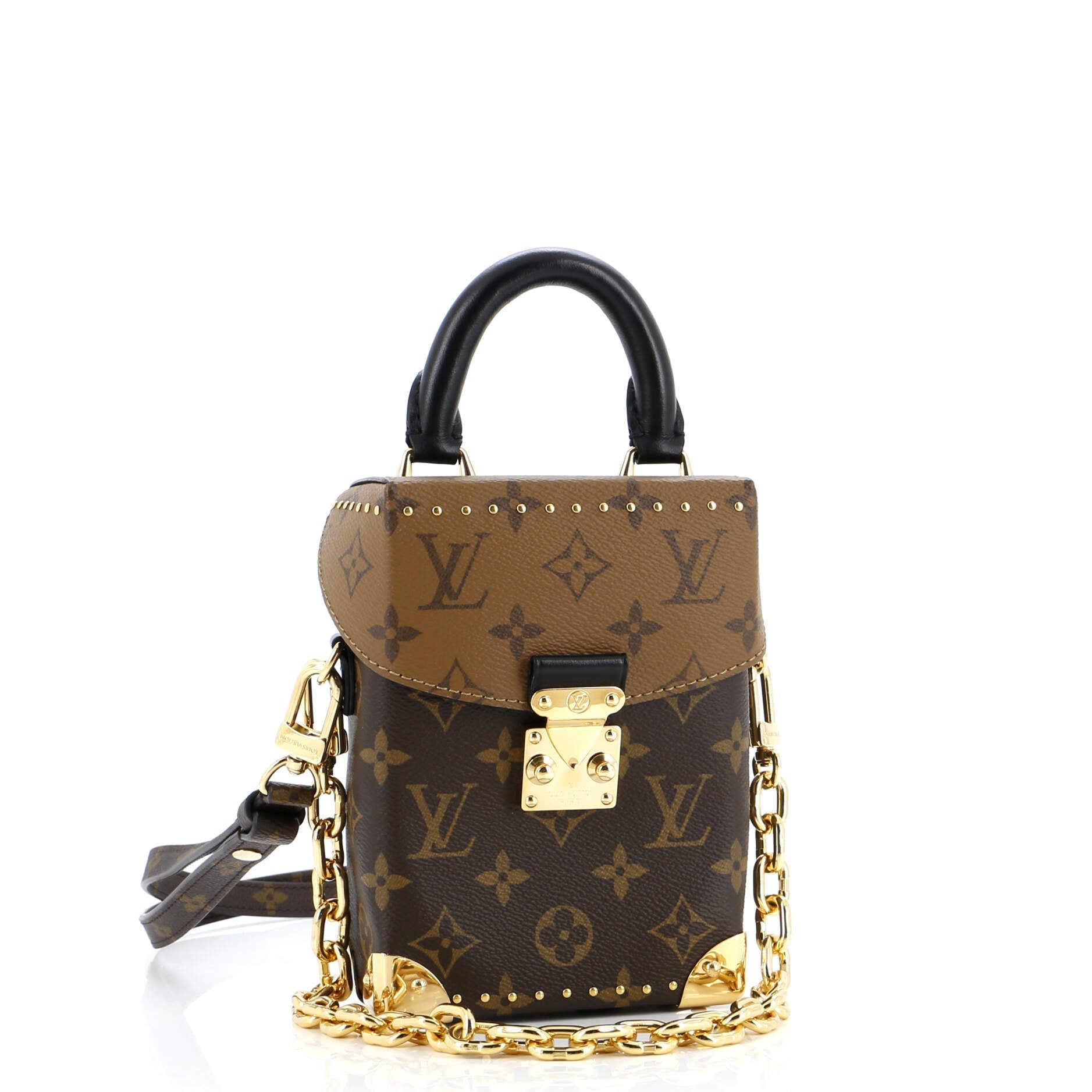 Louis Vuitton Camera Box Nm Handbag Studded Reverse Canvas Monogram Travel Bag Canvas 29967644
