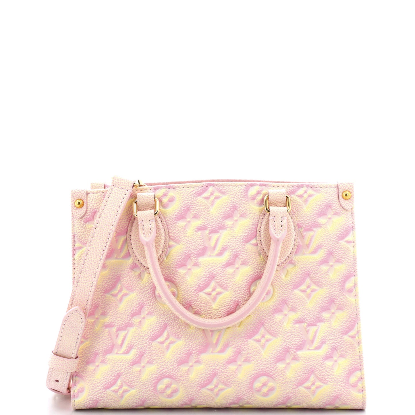 Louis Vuitton Onthego Tote Stardust Empreinte Pm Leather Monogram Shoulder Bag