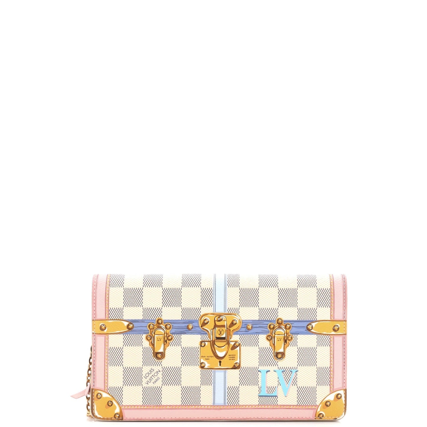Louis Vuitton Weekend Pochette Limited Edition Damier Summer Trunks Clutch Bag Trunks 29967672