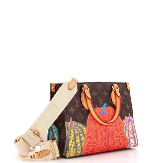 Louis Vuitton Onthego Tote Yayoi Kusama Pumpkins Pm Canvas Monogram Shoes