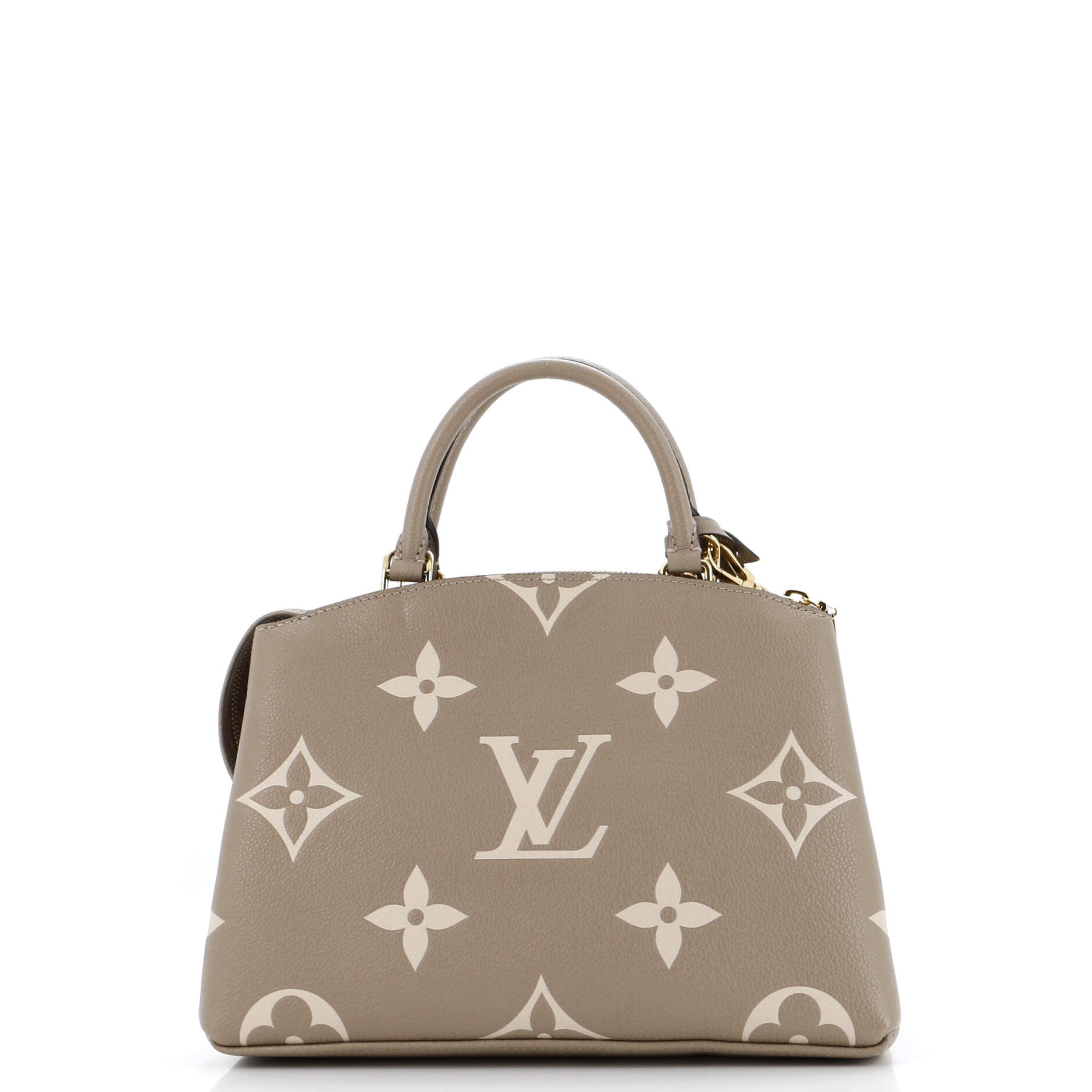 Louis Vuitton Petit Palais Handbag Bicolor Empreinte Giant Monogram Tote Bag