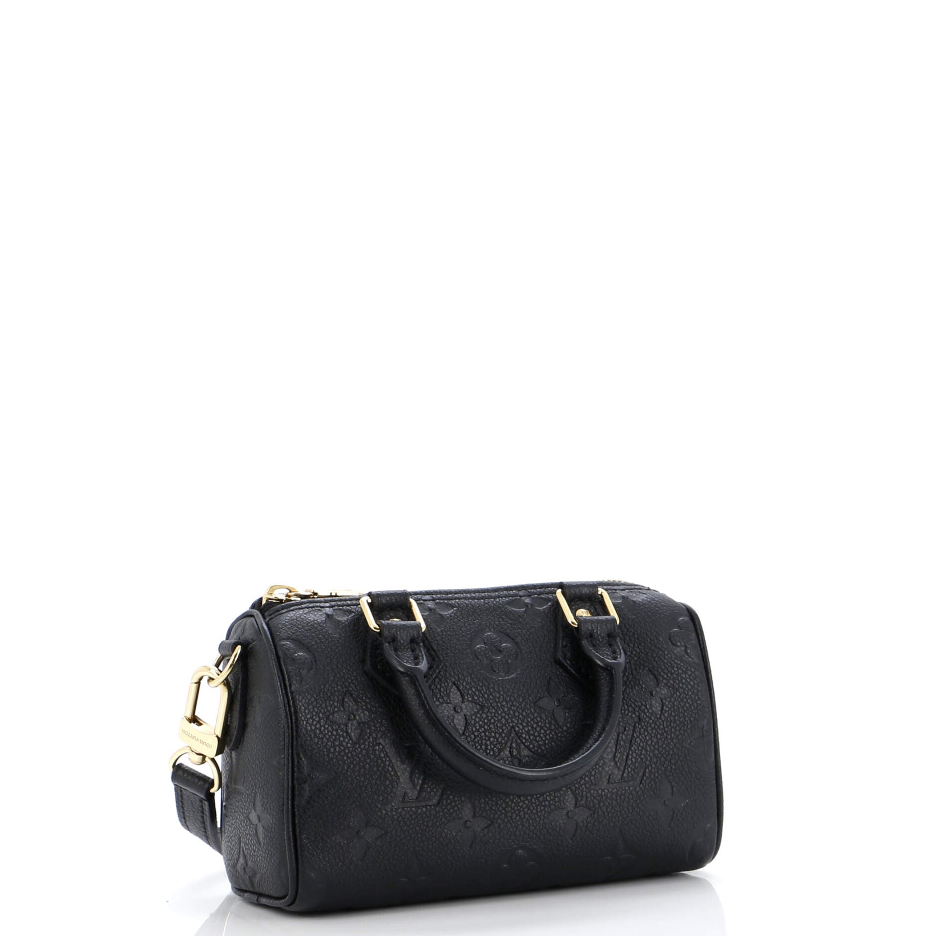 Louis Vuitton Speedy Bandouliere Nm Bag Empreinte Nano Leather Monogram Travel Bag
