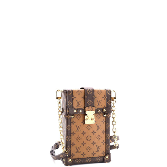 Louis Vuitton Vertical Trunk Pochette Reverse Shoulder Bag Canvas Monogram Canvas 299696120