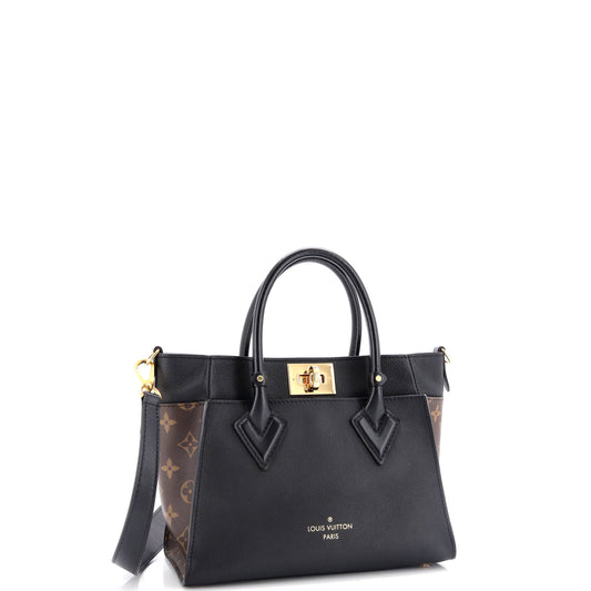 Louis Vuitton On My Side Tote With Pm Leather Canvas Shoulder Bag Canvas Pm29969644