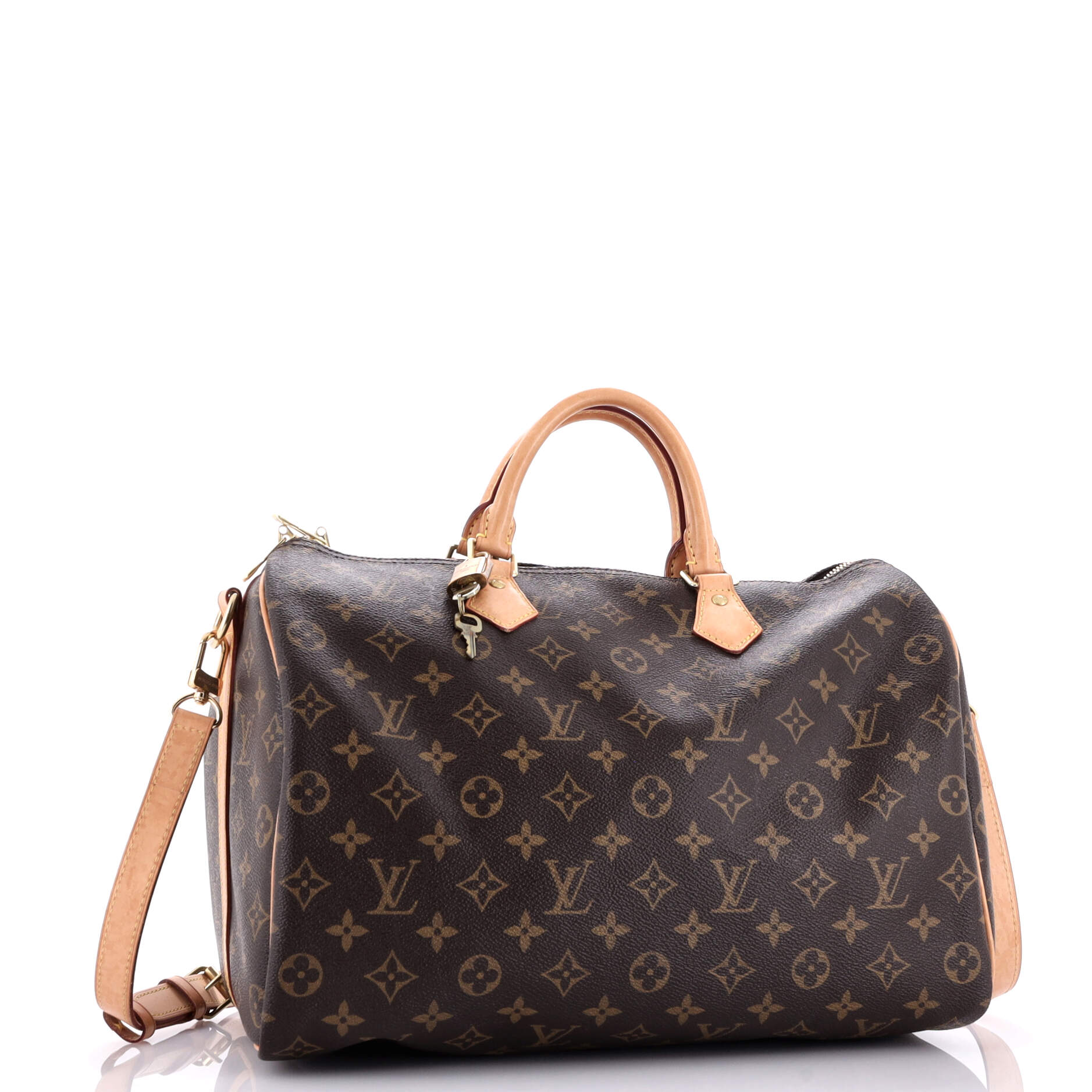 Louis Vuitton Speedy Bandouliere Bag Canvas Monogram Travel Bag