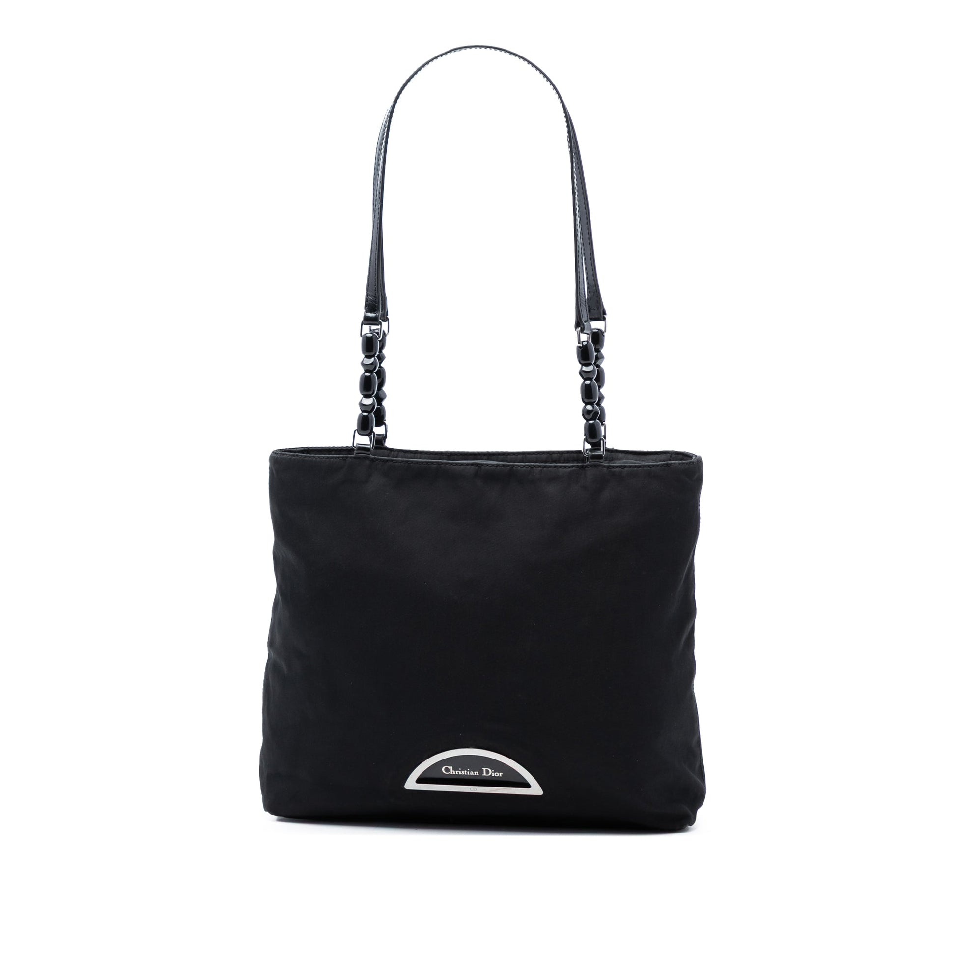 Dior Handbag Malice Tote Nylon Black Tote Bag