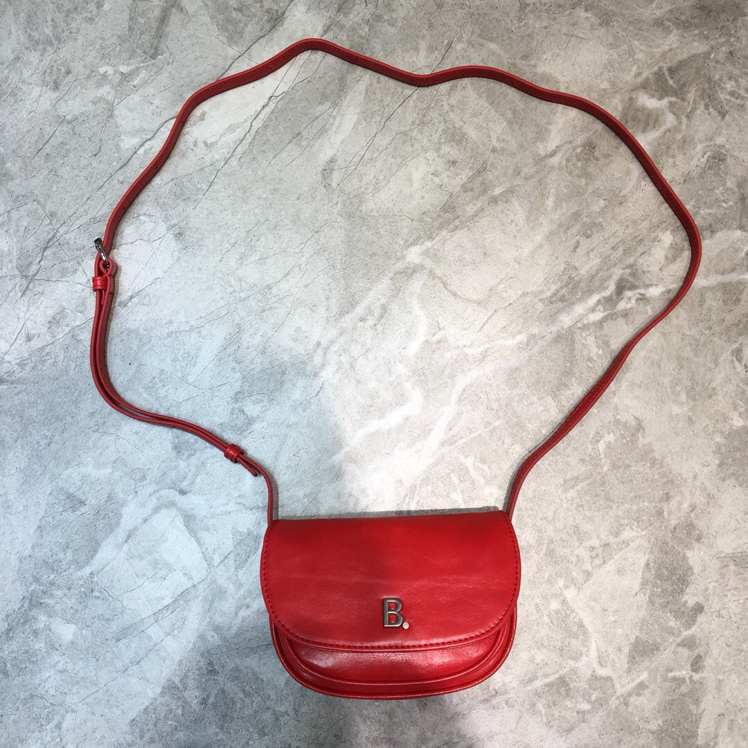 Balen Leader Soft Round Cross Bag In Red Travel Bag