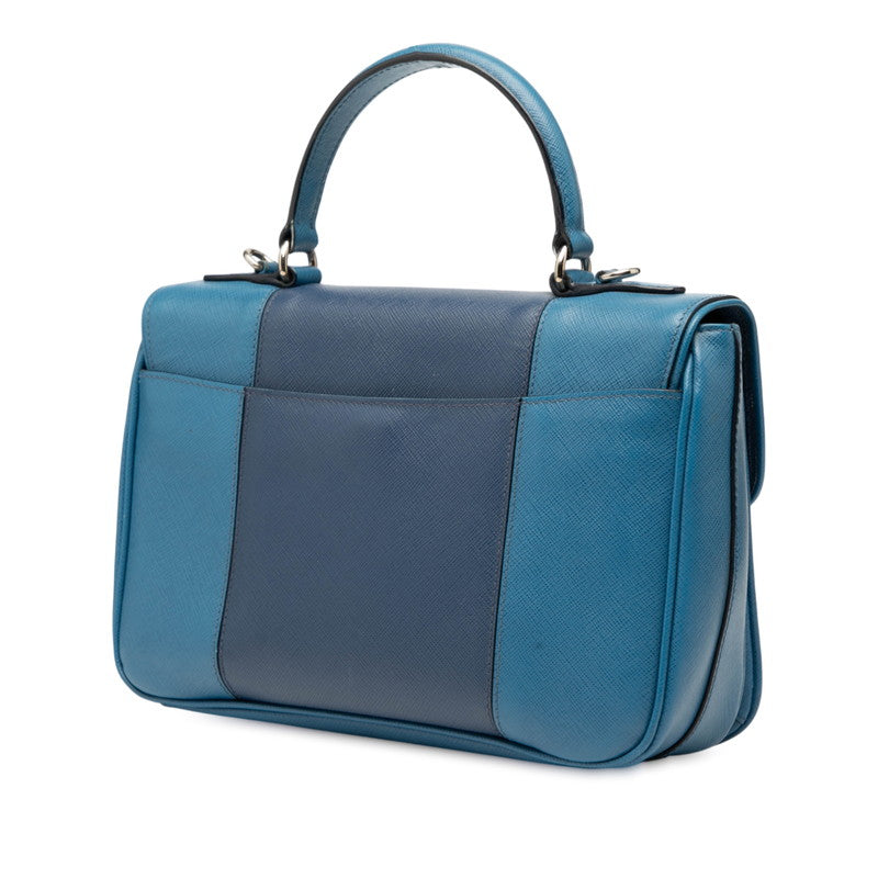 Prada 2Way Handbag Leather Saffiano Travel Bag Leather 2Way Handbag