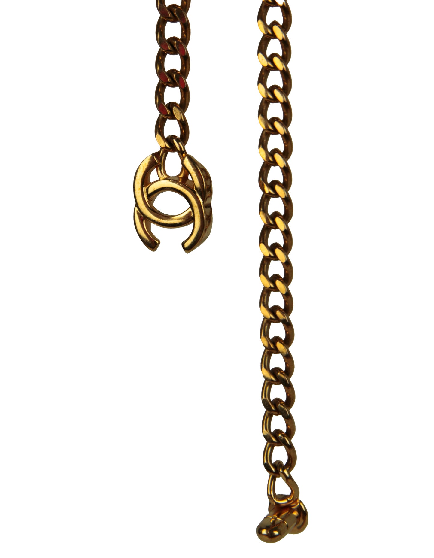 Chanel ' Goldtone CC Twistlock 22" Necklace