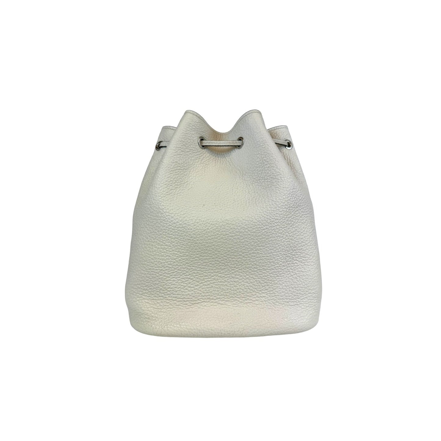 Prada Daino Bianco Bag Vitello Bucket Bucket Bag