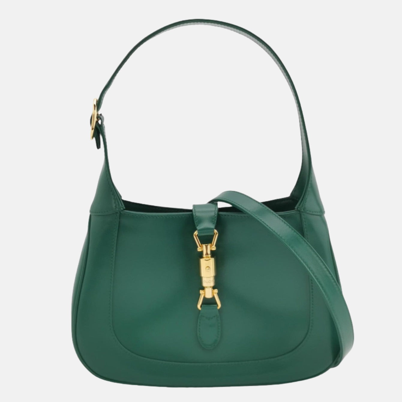 Gucci Jackie Adjustable Strap Leather Green Small Handbag Strap 4