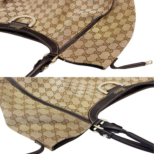 Gucci Abbey Ring Hobo Bag Canvas Large Jewelry