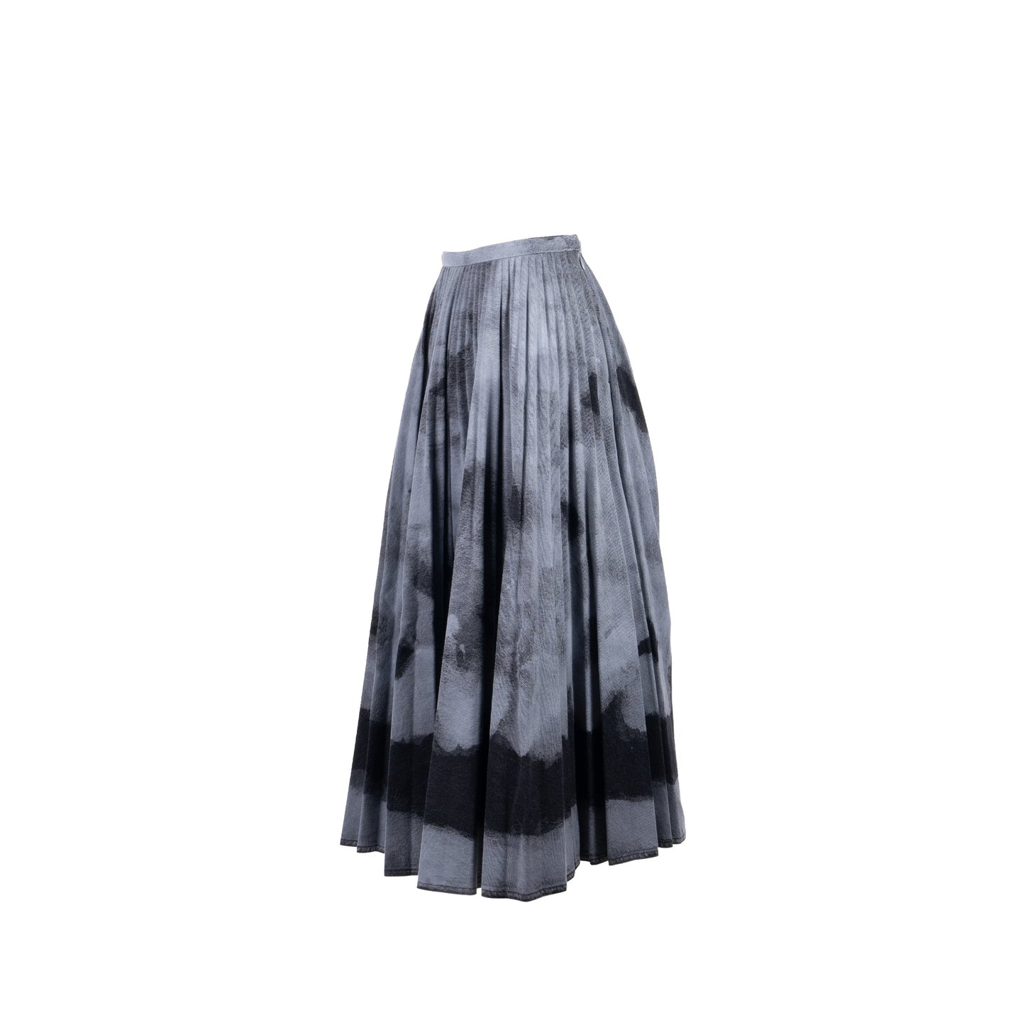 Dior Size Tie Dye Print Skirt Cotton Grey Black Travel Bag