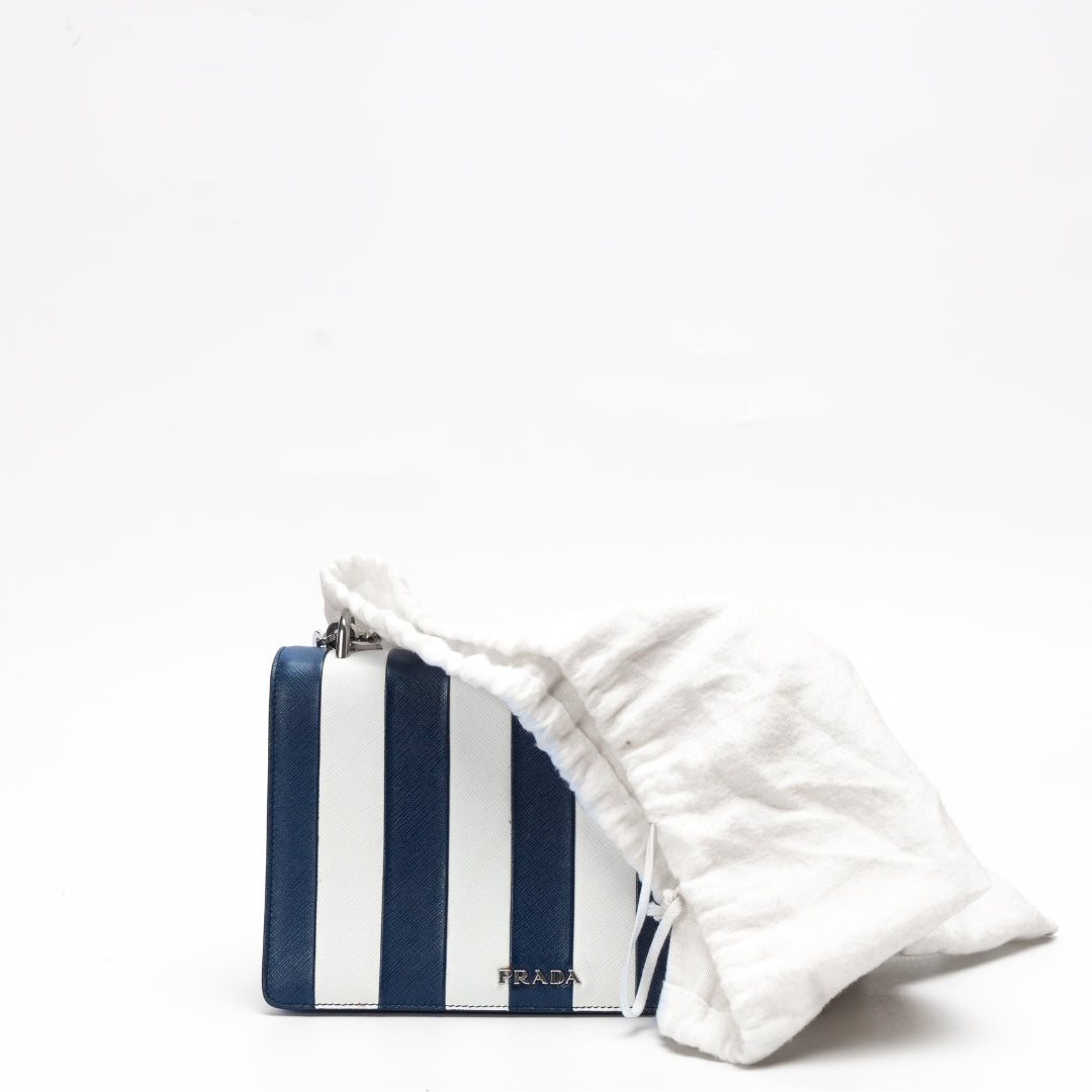 Prada Lux Baiadera Shoulder Bag Leather Saffiano