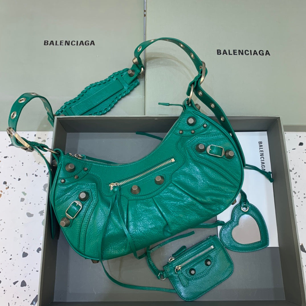 Top Quality Le Cagole Xs Shoulder Bag Green