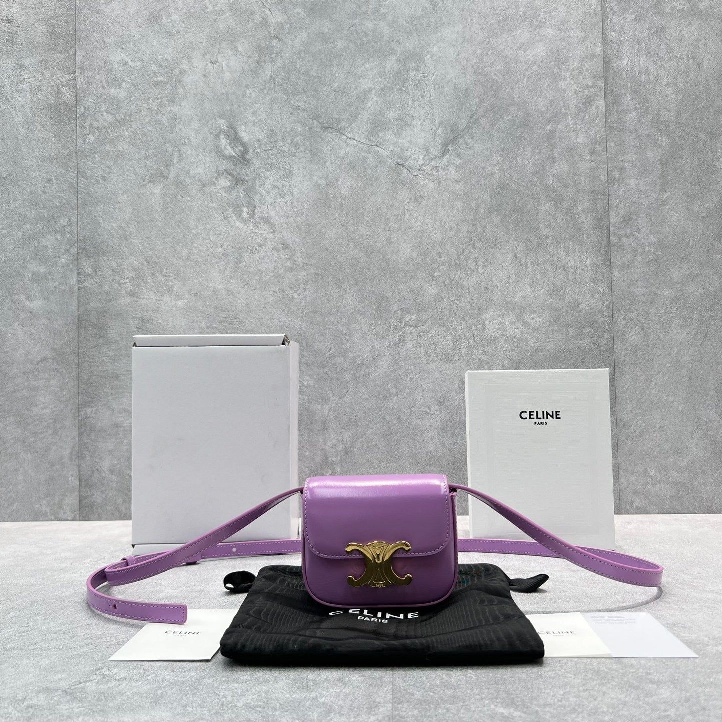 Top Quality Teen Triomphe Bag Violet For Travel Bag 7In19Cm 9390