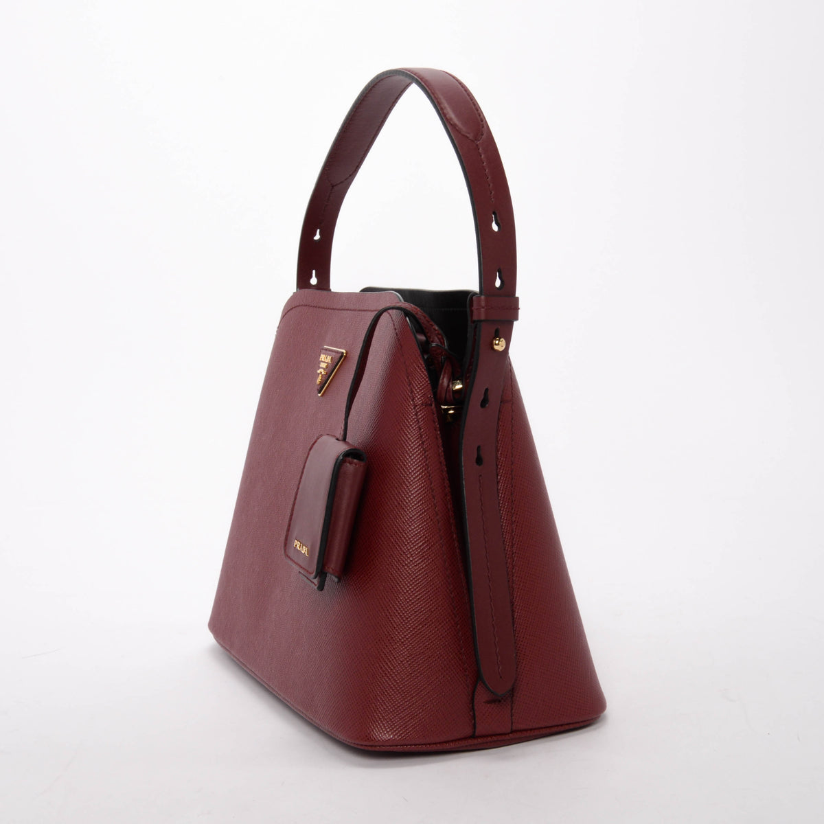 Prada Cerise Matinee Bag Saffiano Shoulder Bag