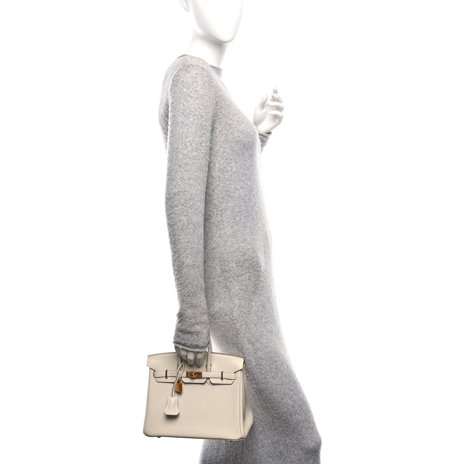Hermes Togo Birkin Craie Handbag Travel Bag 25 Craie 1752242