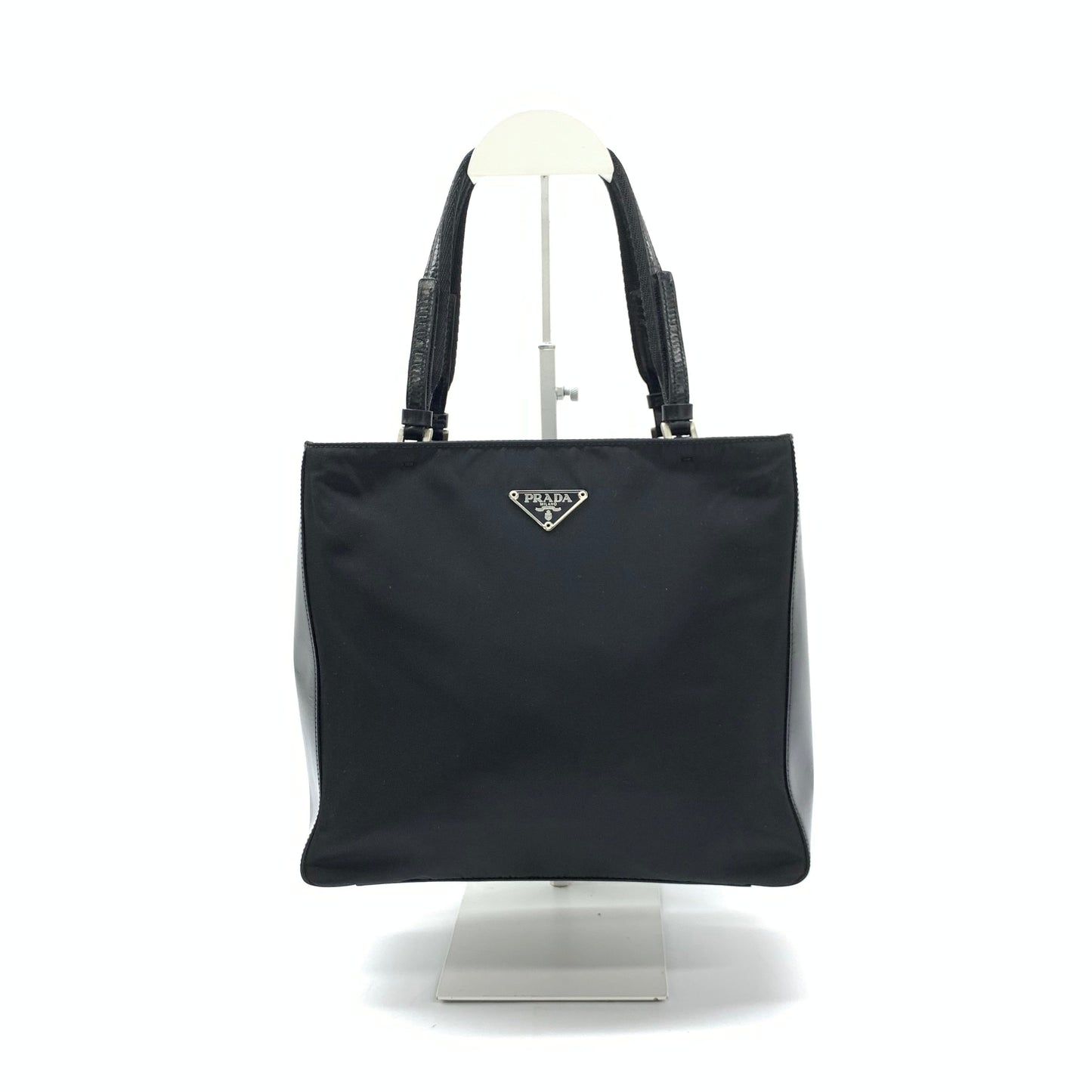 Prada Triangle Tote Bag Nylon Logo
