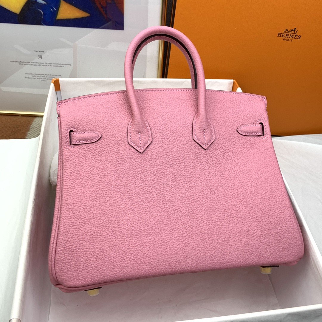 Top Quality Birkin Nata Swift For Women Pink Gold Travel Bag