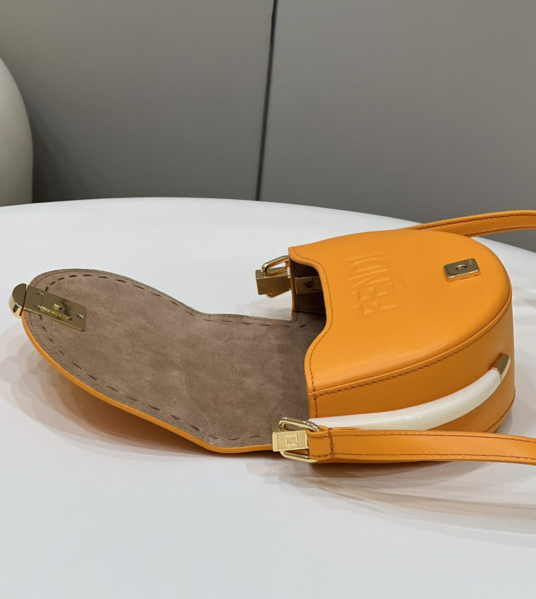 Moonlight Saddle Orange Travel Bag