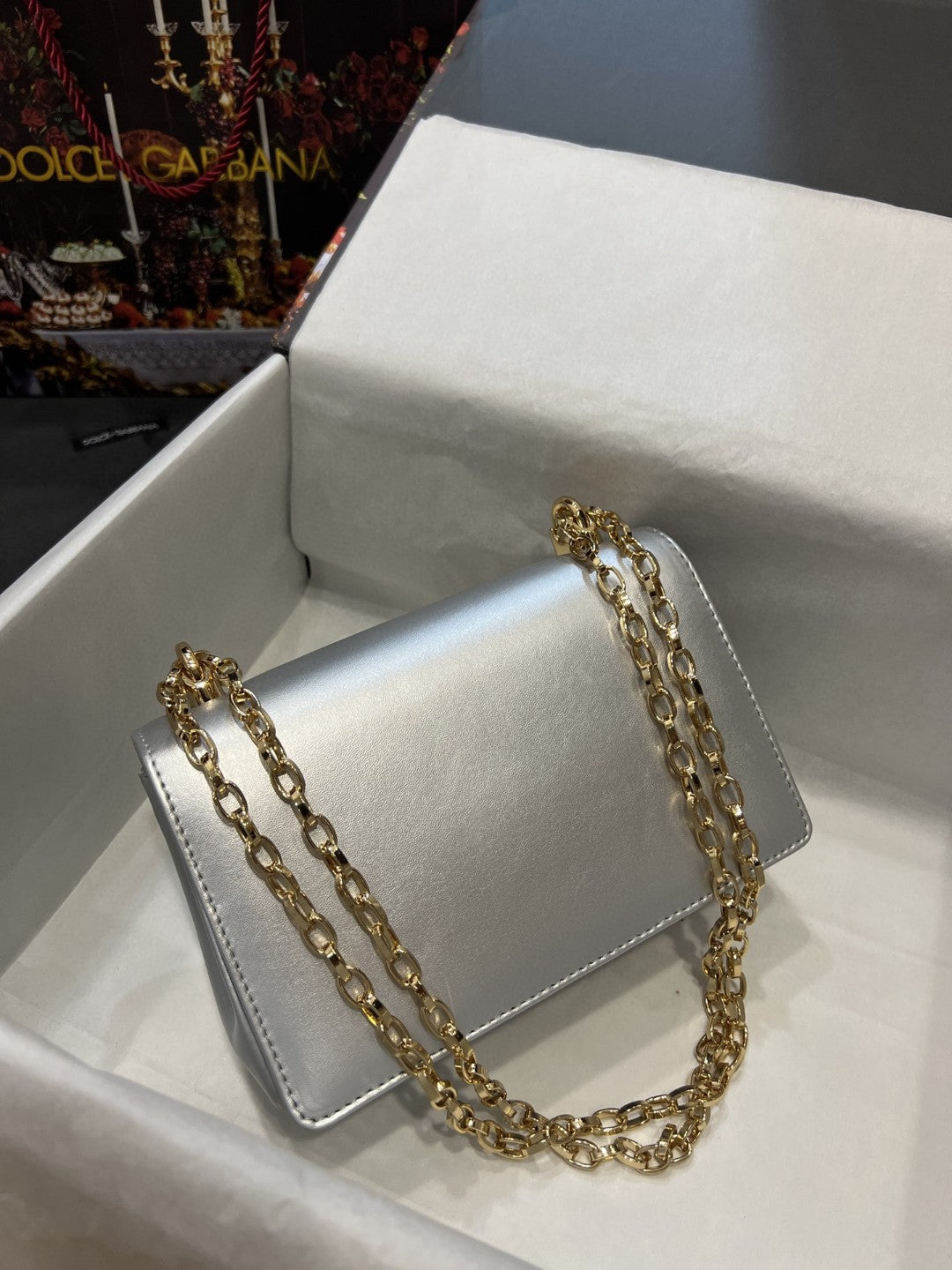 Nappa Girls Silver Shoulder Bag