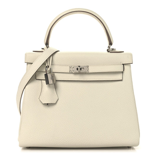 Hermes Togo Kelly Retourne Mushroom Handbag Travel Bag