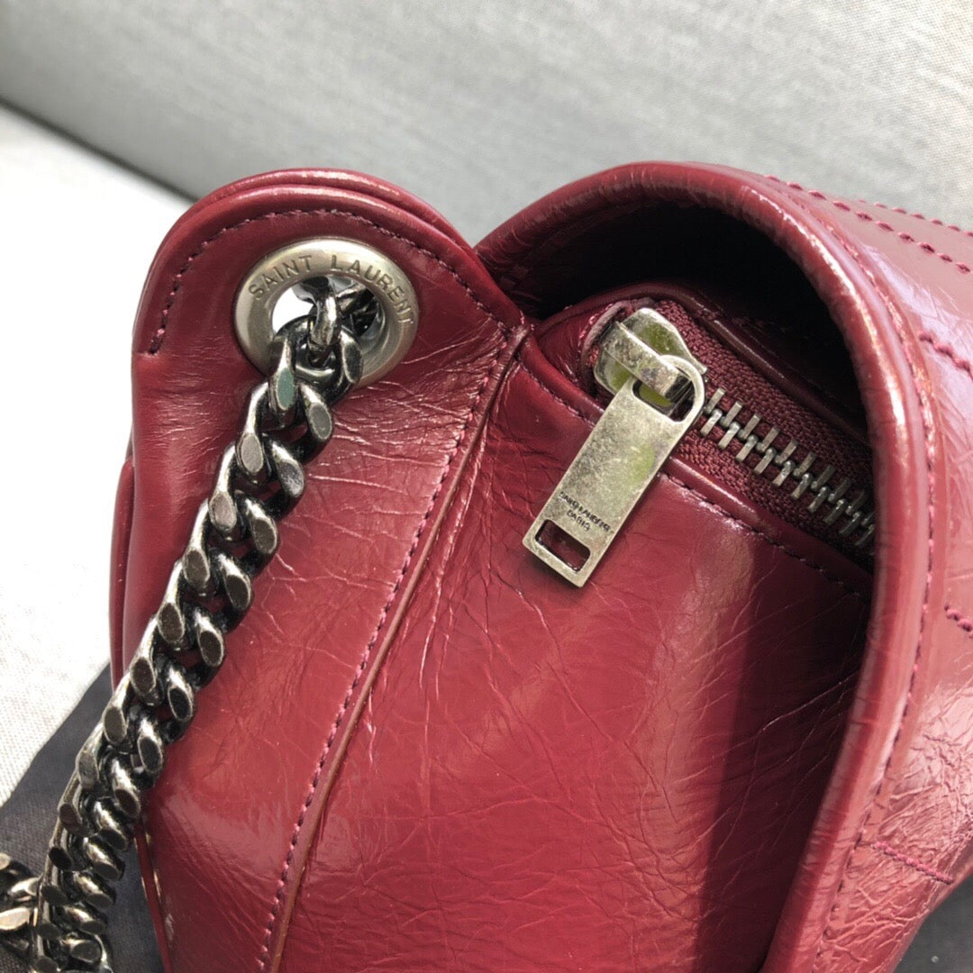 YSL Saint Laurent Niki Shoulder Bag Quilted Chain 11In28Cm Ysl 3460