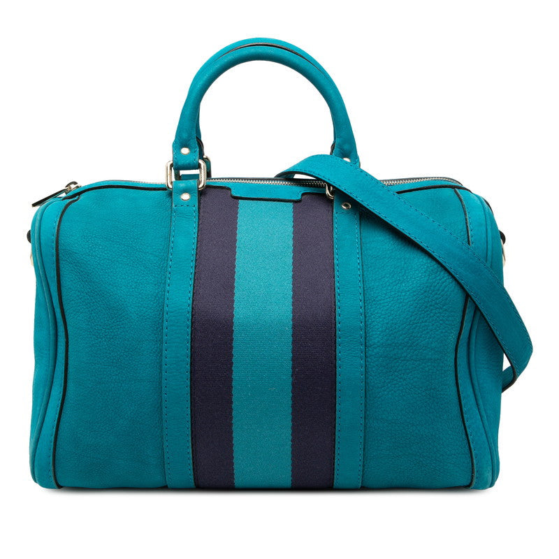 Gucci Sherry Line 2Way Bag Canvas Suede Travel Bag