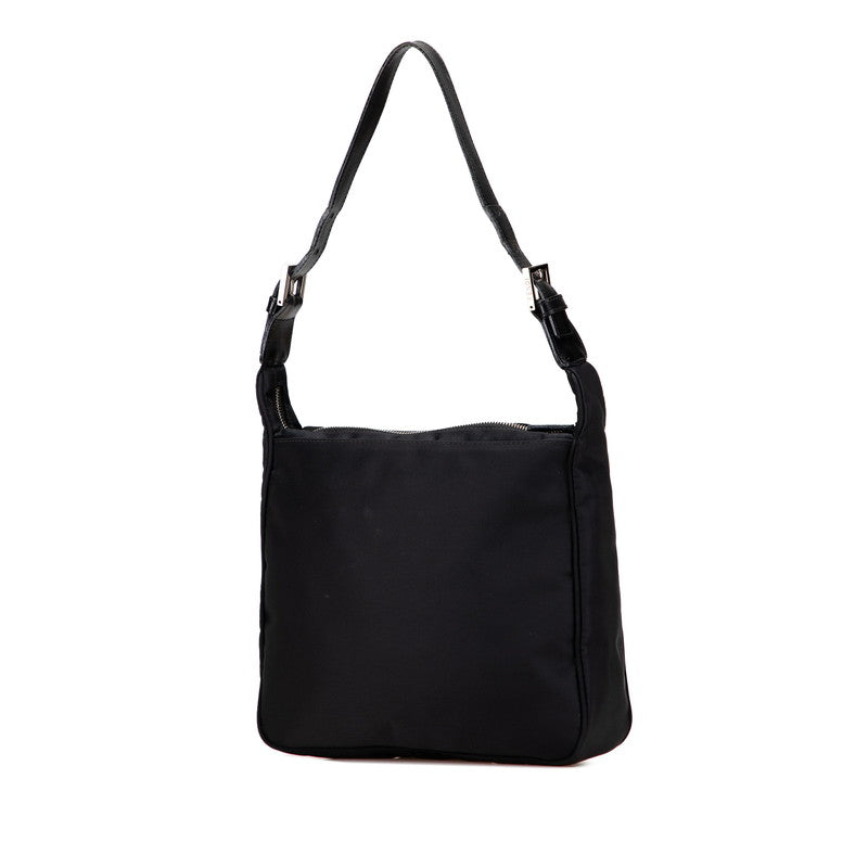 Fendi Ff Shoulder Bag Leather Nylon Logo