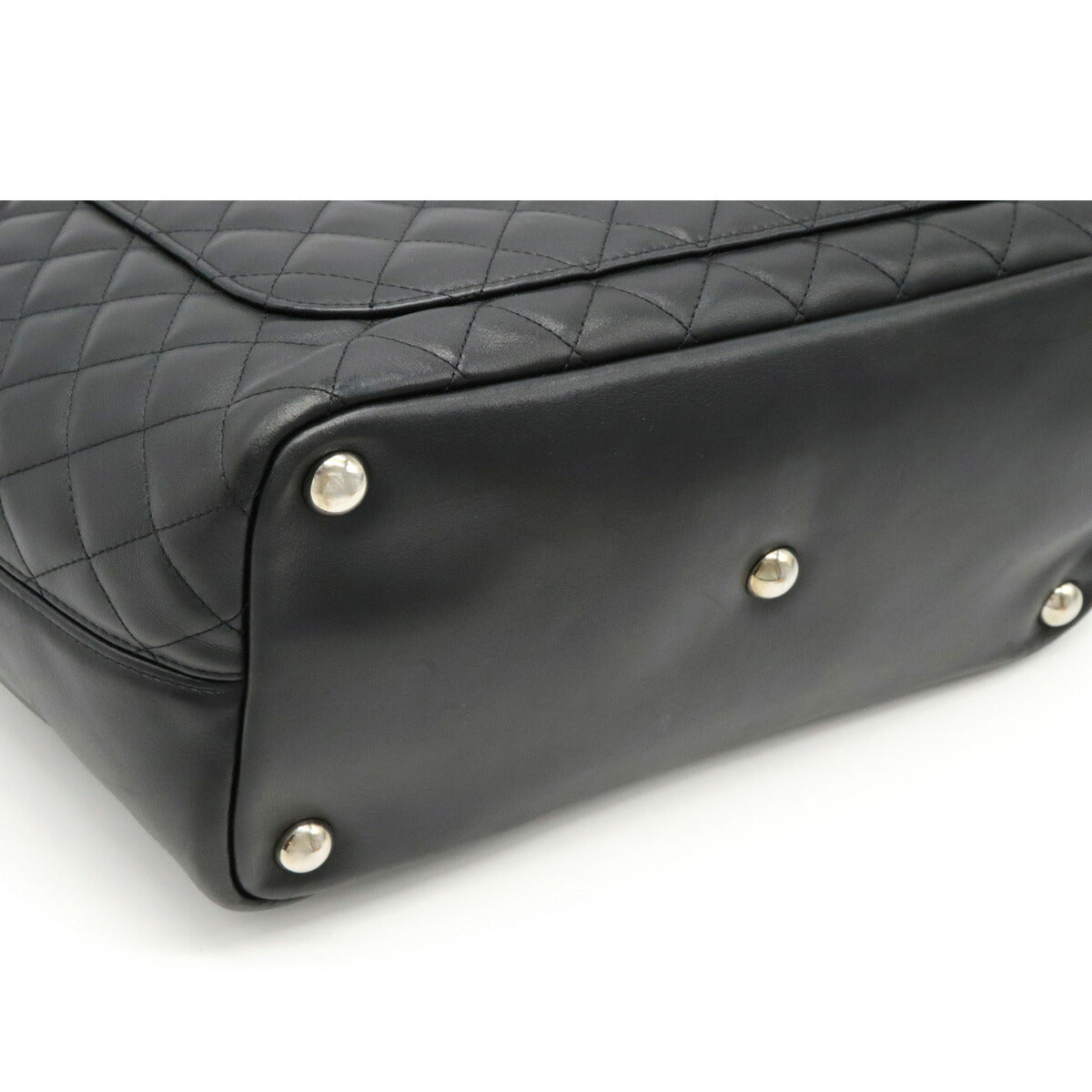 Chanel Cambon Line CocoMark Tote Shoulde Bag Soft Black White Shoulder Bag
