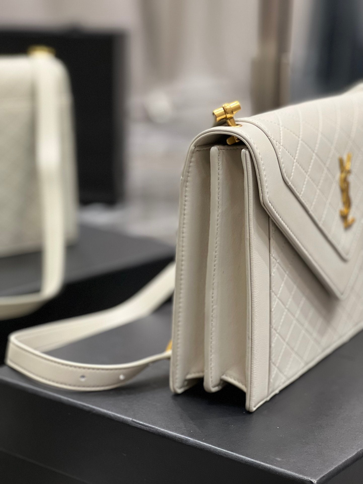 YSL Saint Laurent Ysl Saint Laurent Gaby Satchel Bag In White