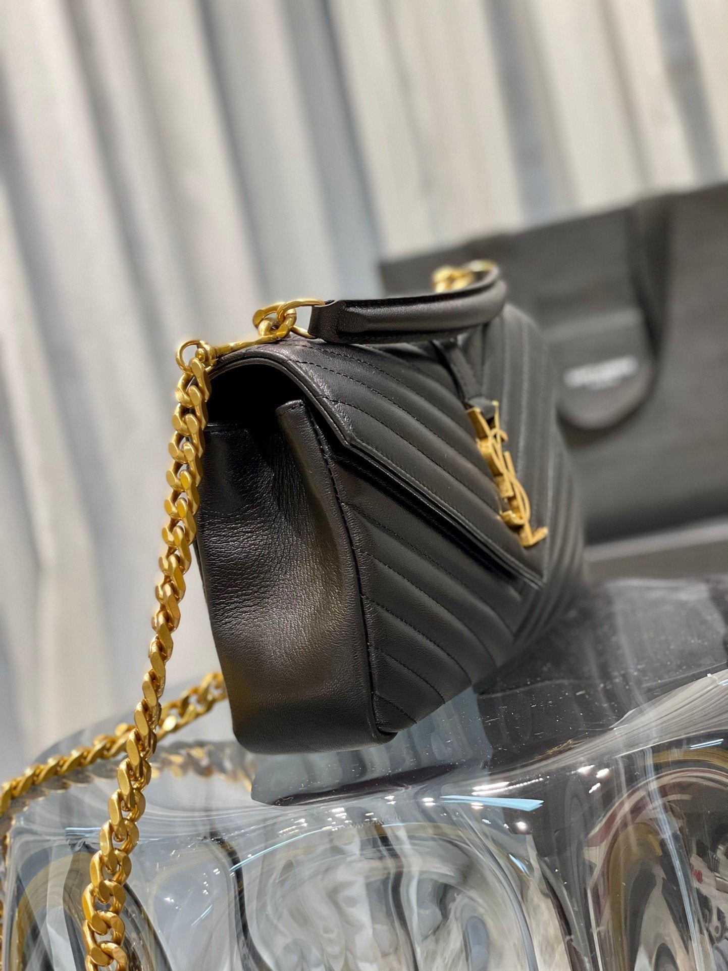 YSL Saint Laurent College Handbag Chain Travel Bag 94In24Cm Ysl 5794