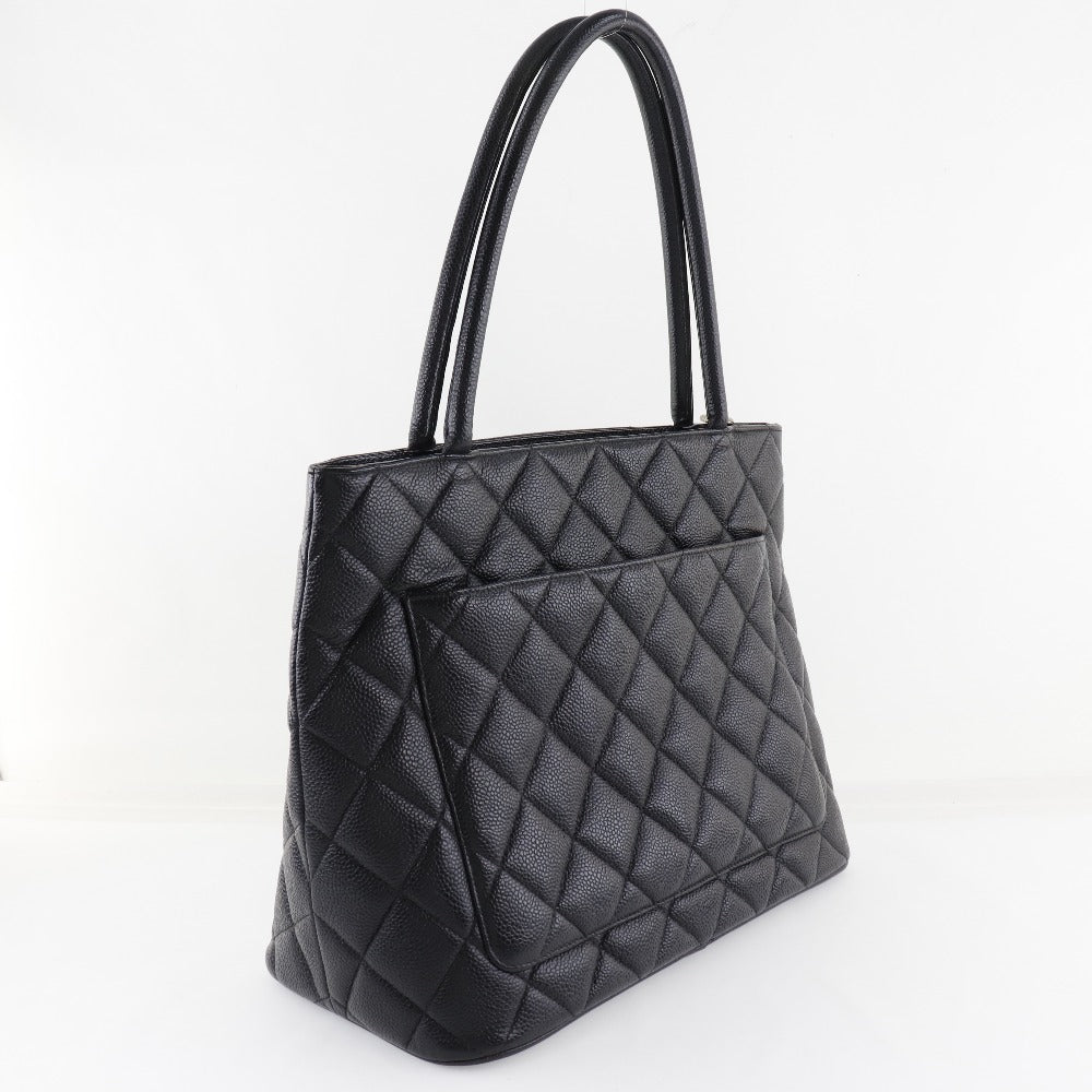 Chanel Reprint Tote Cocomark Matte Caviar Skin Handbag Black Tote Bag