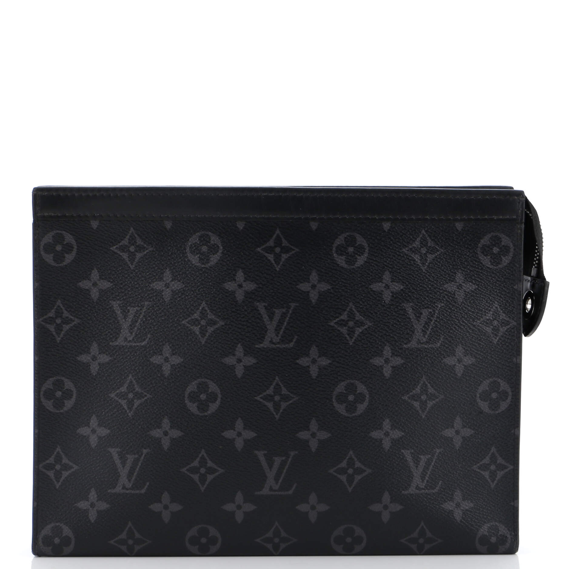 Louis Vuitton Pochette Voyage Eclipse Mm Clutch Bag Canvas Monogram