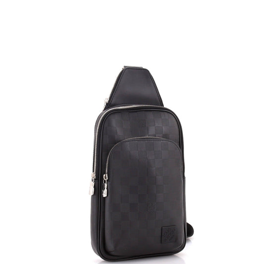 Louis Vuitton Avenue Sling Bag Nm Damier Infini Leather Crossbody Bag