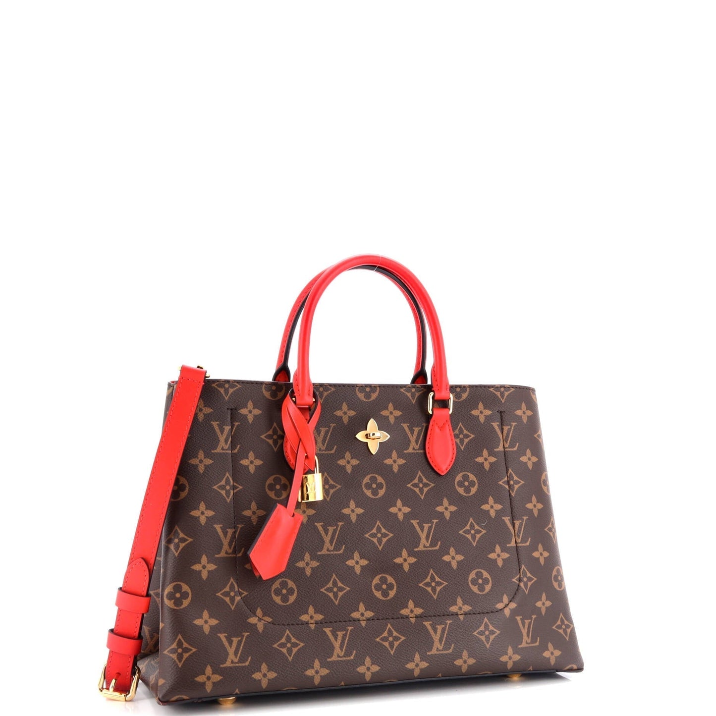 Louis Vuitton Flower Tote Canvas Monogram Tote Bag