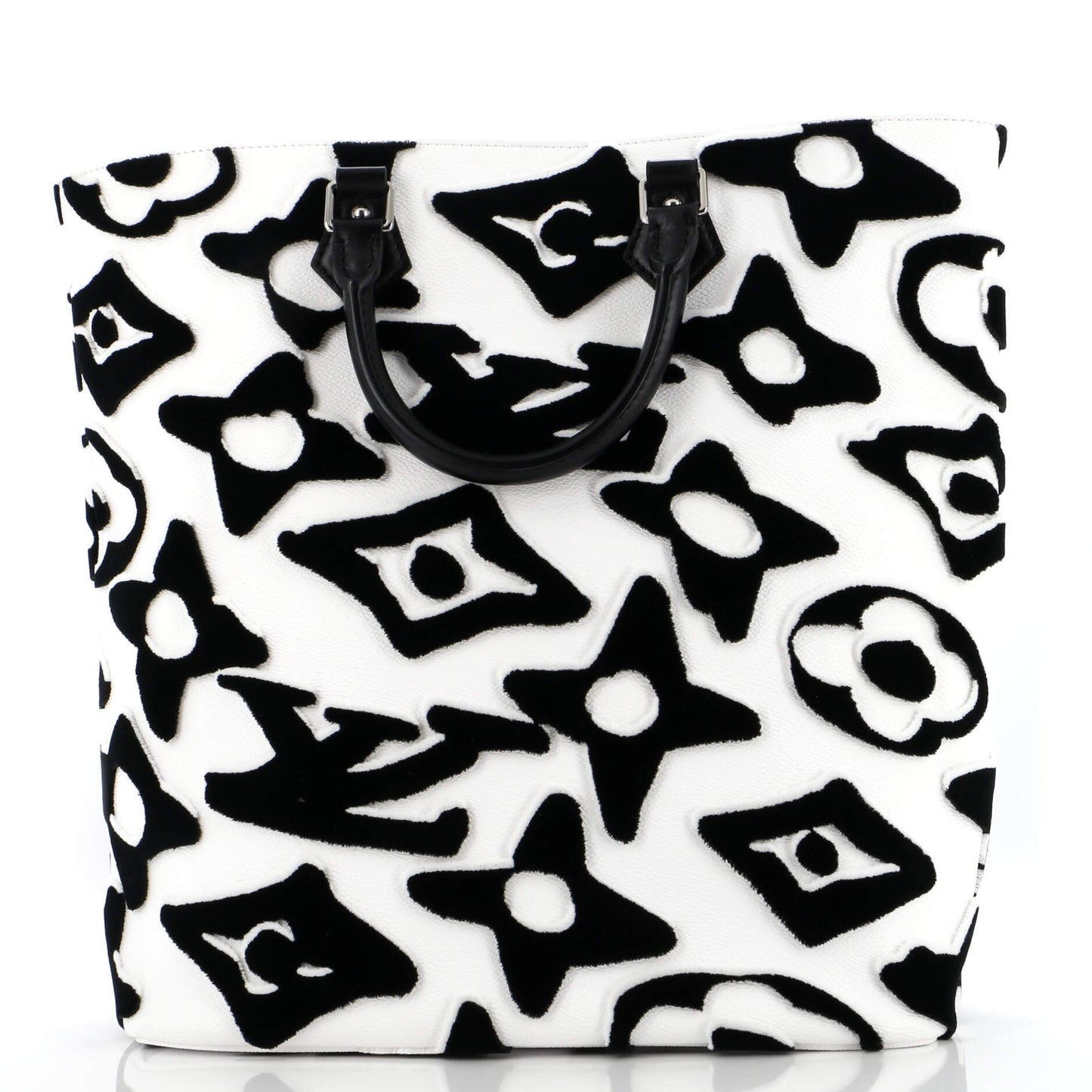 Louis Vuitton Cabas Limited Edition Urs Fischer Tufted Tote Canvas Monogram Tote Bag