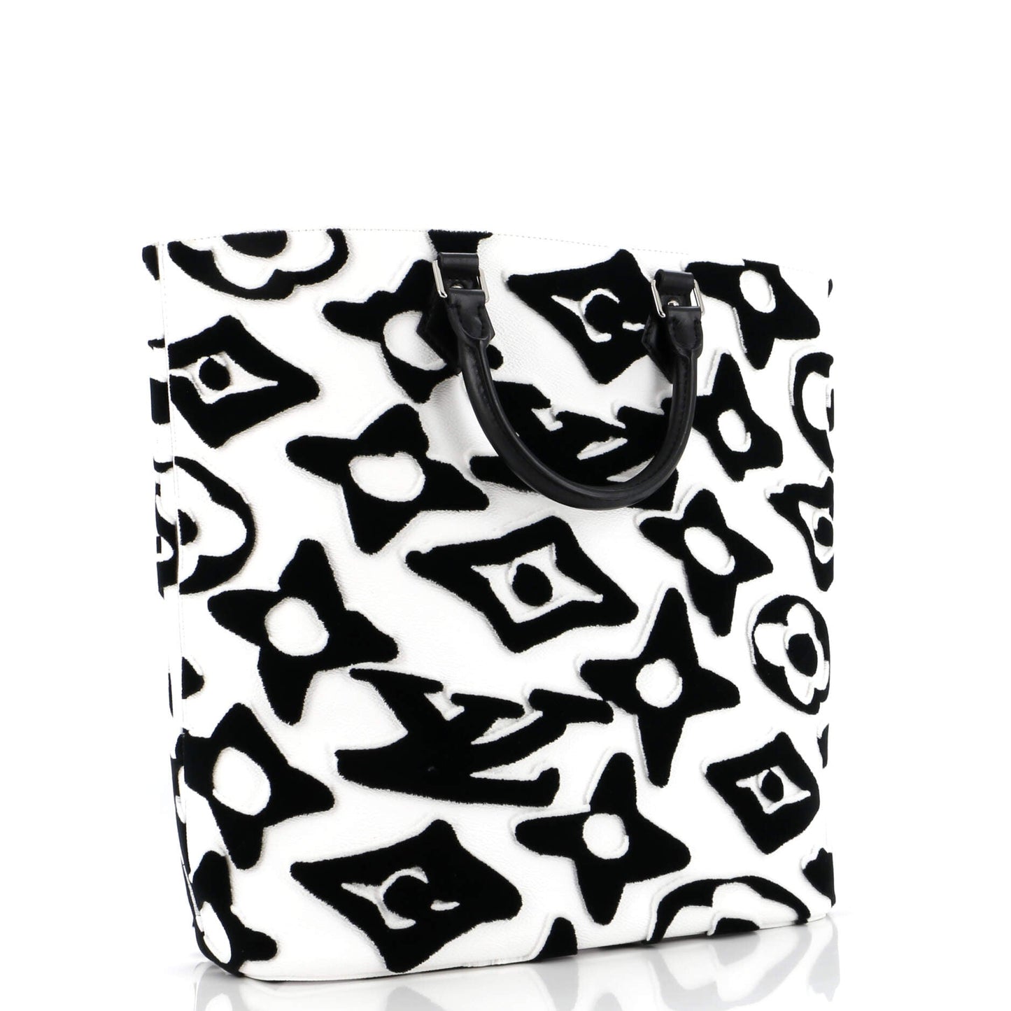 Louis Vuitton Cabas Limited Edition Urs Fischer Tufted Tote Canvas Monogram Tote Bag