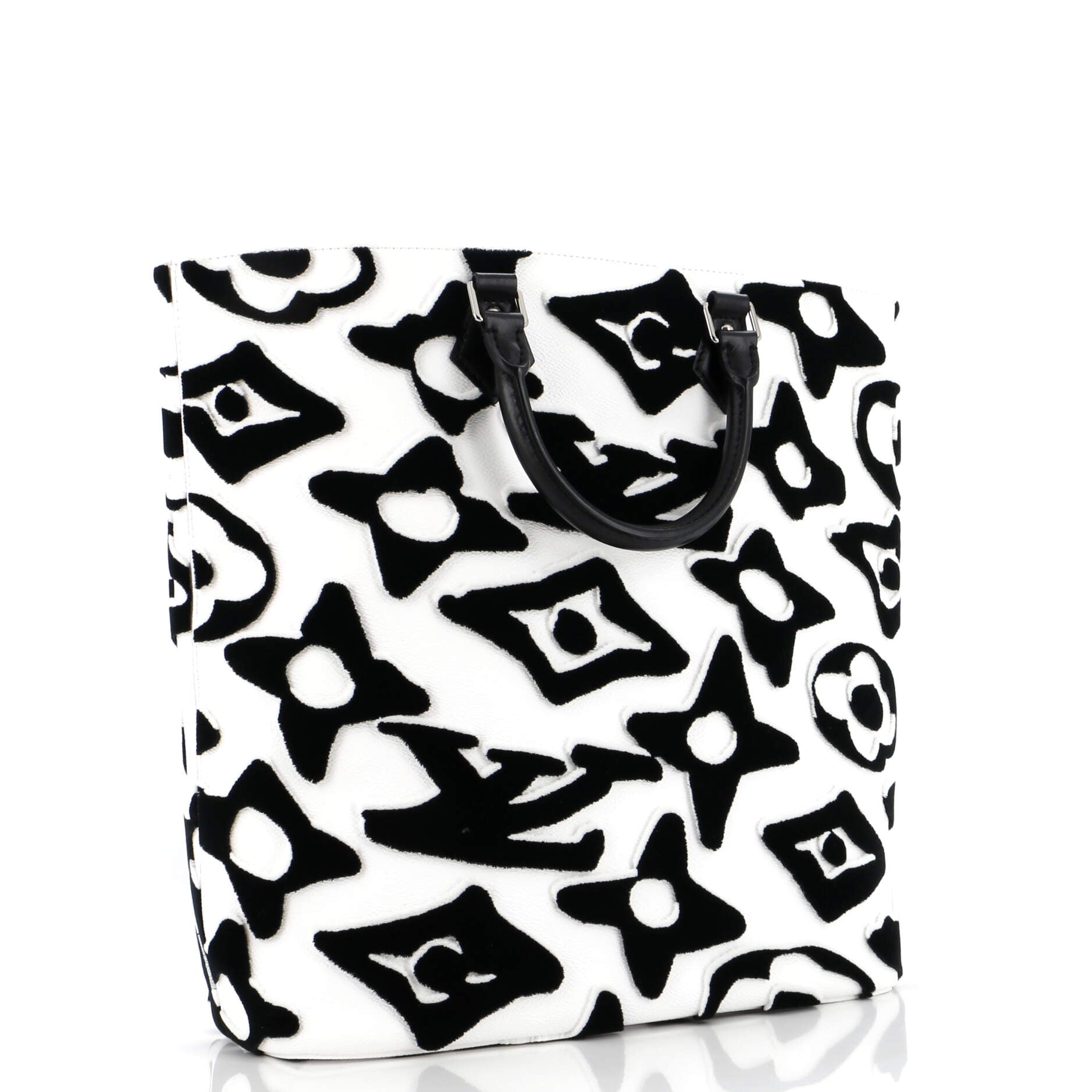 Louis Vuitton Cabas Limited Edition Urs Fischer Tufted Tote Canvas Monogram Tote Bag