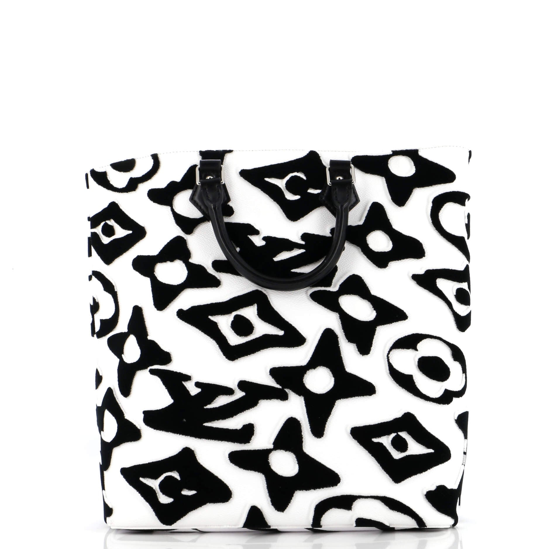 Louis Vuitton Cabas Limited Edition Urs Fischer Tufted Tote Canvas Monogram Tote Bag