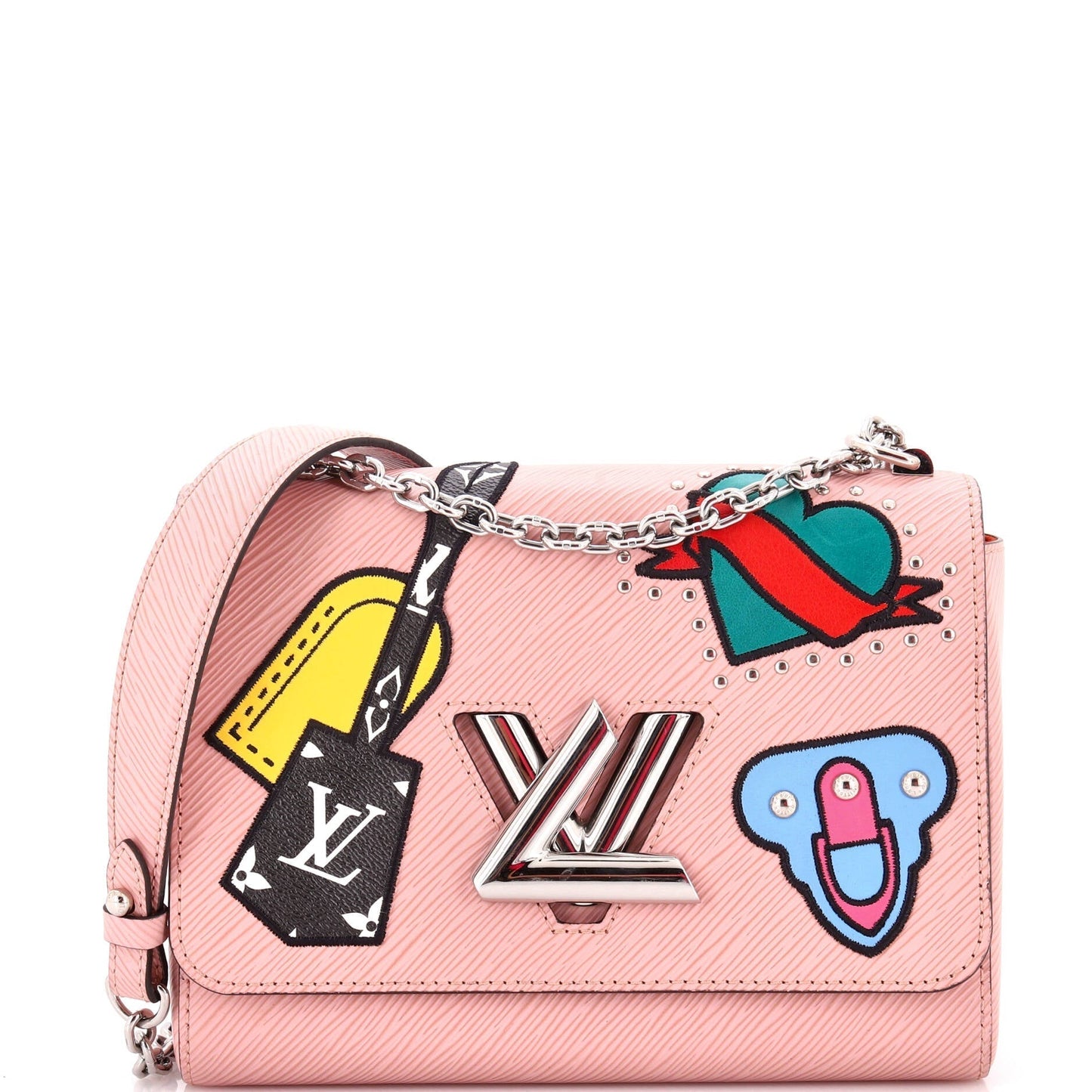 Louis Vuitton Twist Handbag Limited Edition Patches Epi Mm Leather Shoulder Bag Leather Mm300294194
