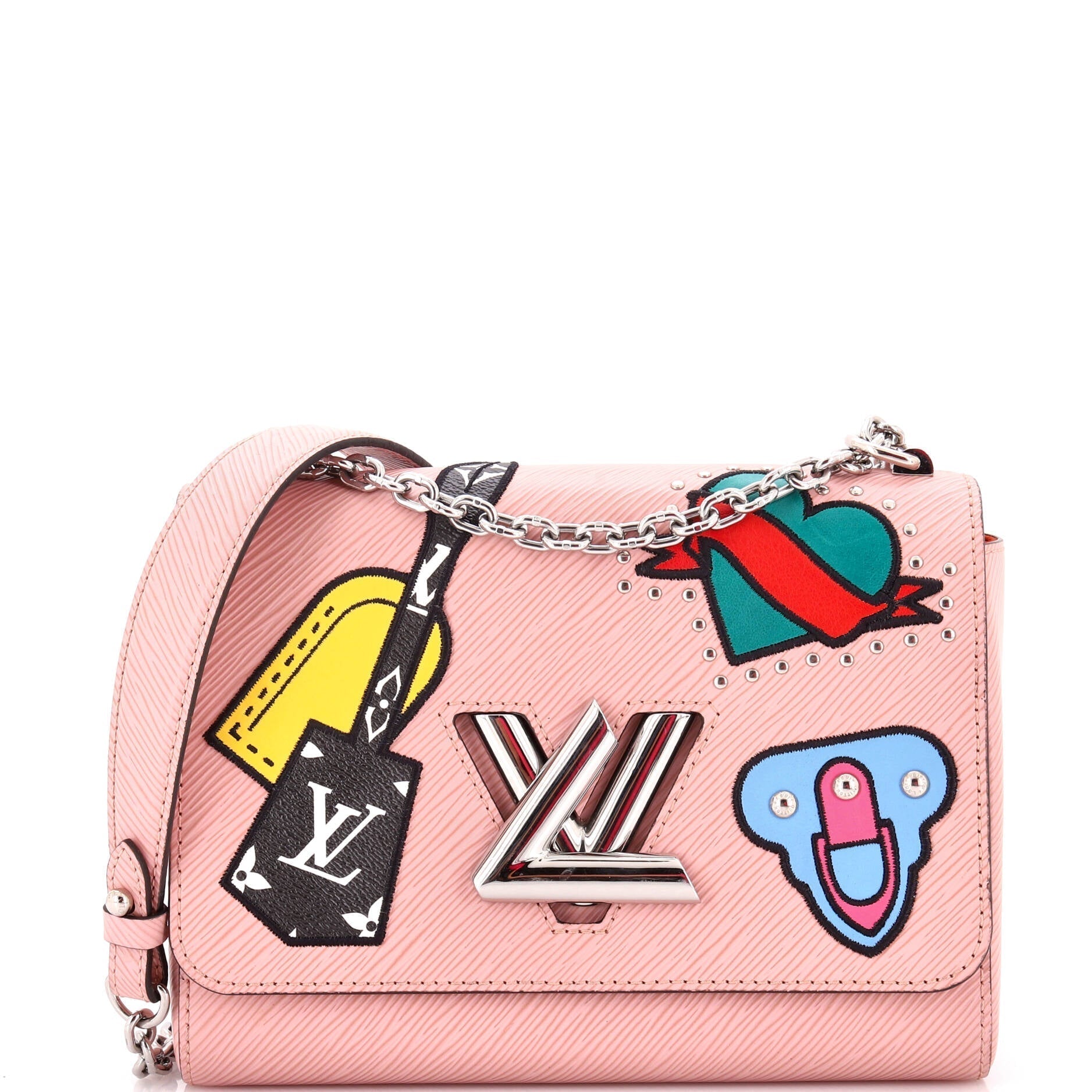 Louis Vuitton Twist Handbag Limited Edition Patches Epi Mm Leather Shoulder Bag Leather Mm300294194