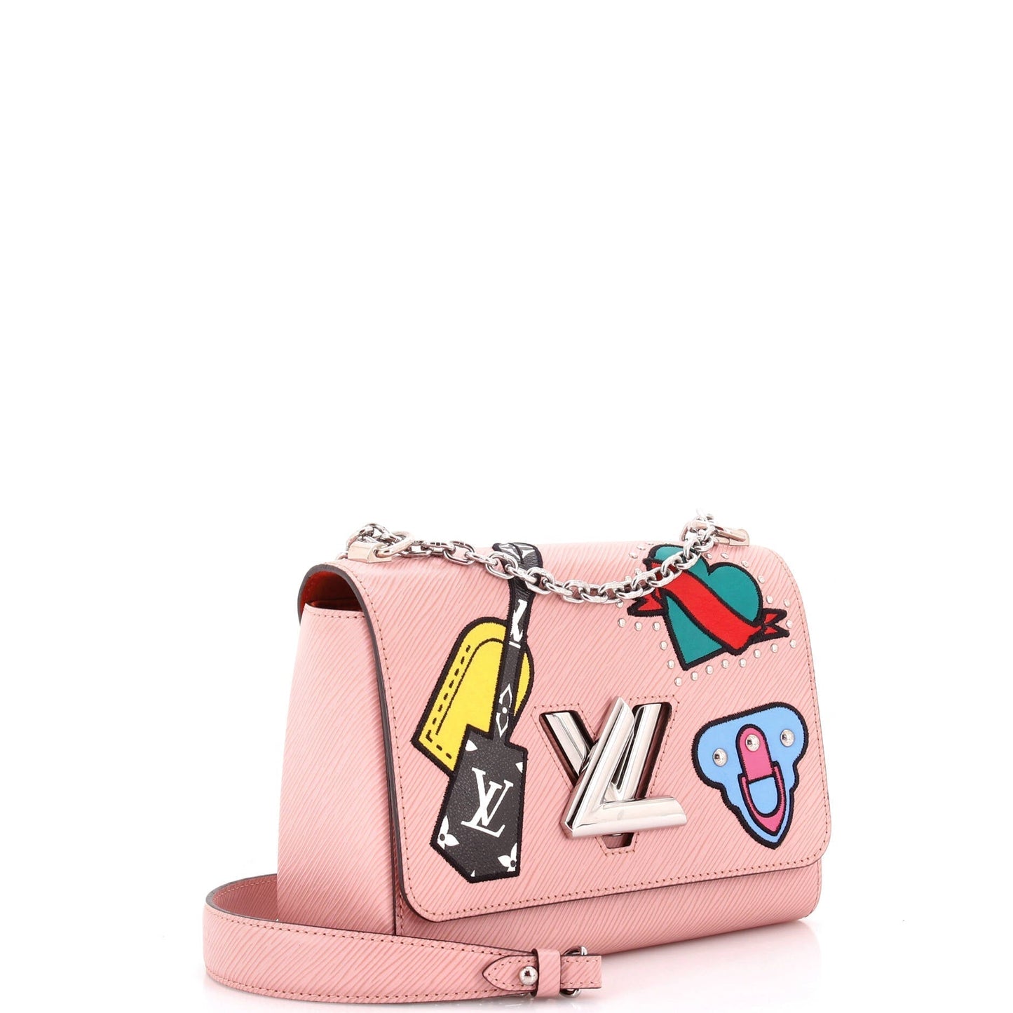 Louis Vuitton Twist Handbag Limited Edition Patches Epi Mm Leather Shoulder Bag Leather Mm300294194