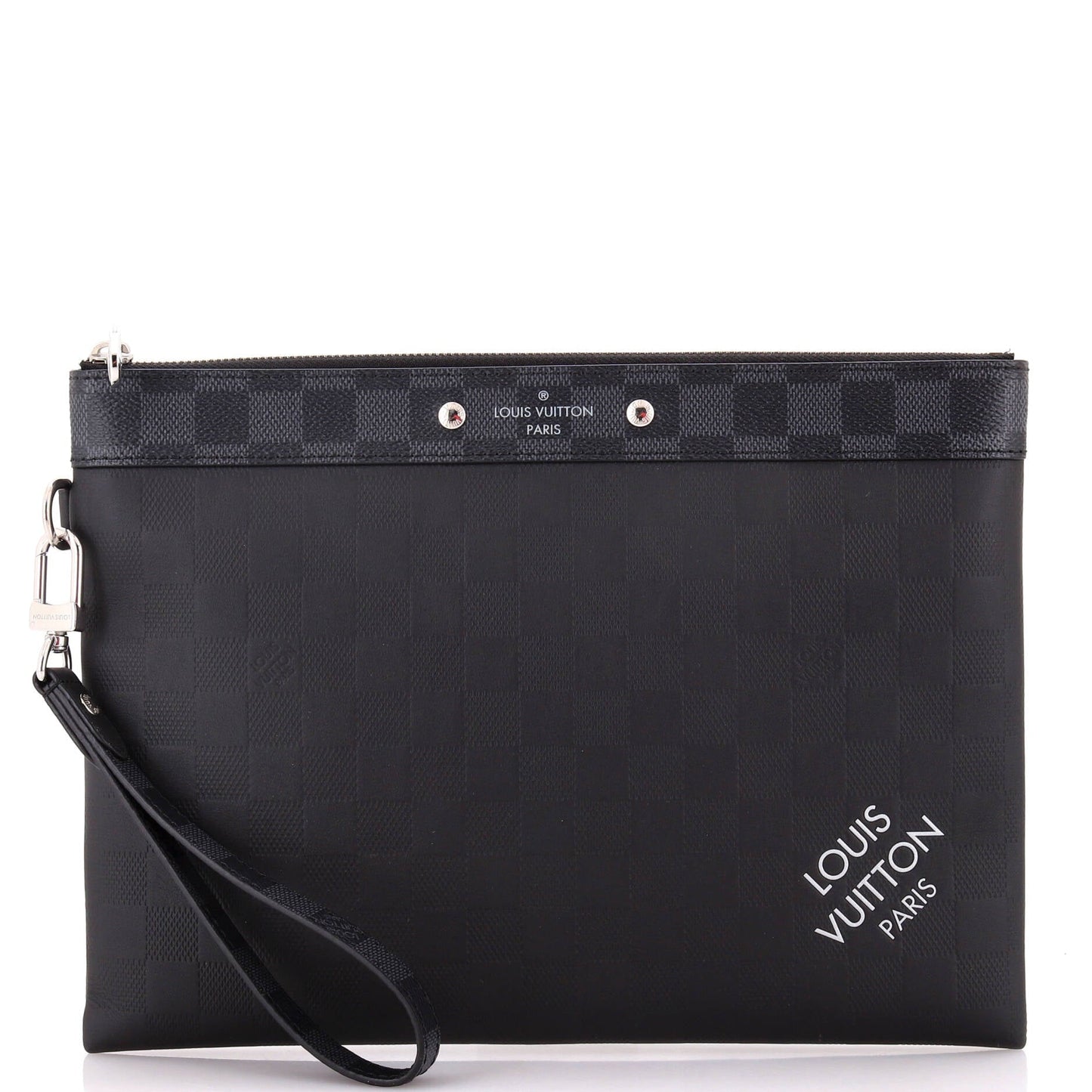 Louis Vuitton Pochette To Go Damier Infini Handbag Leather Travel Bag