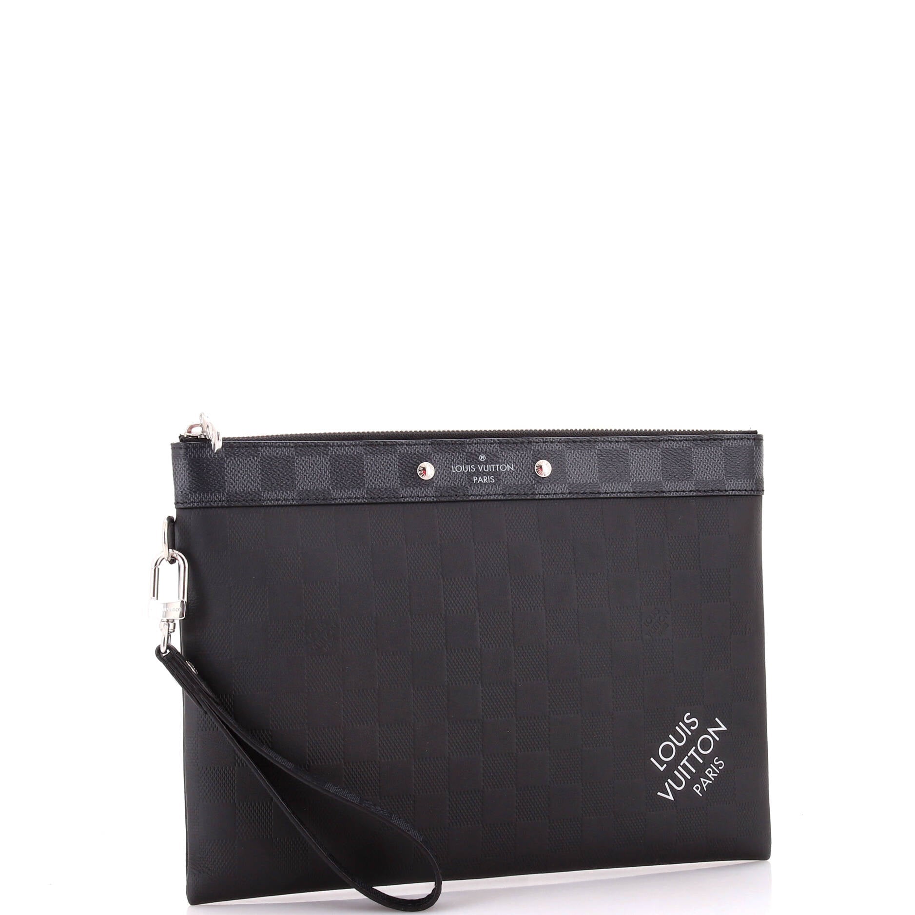Louis Vuitton Pochette To Go Damier Infini Handbag Leather Travel Bag