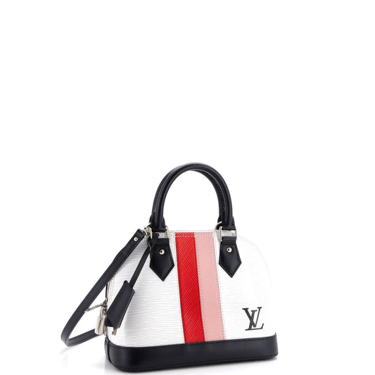 Louis Vuitton Alma Handbag Limited Edition Print Epi Bb Leather Travel Bag