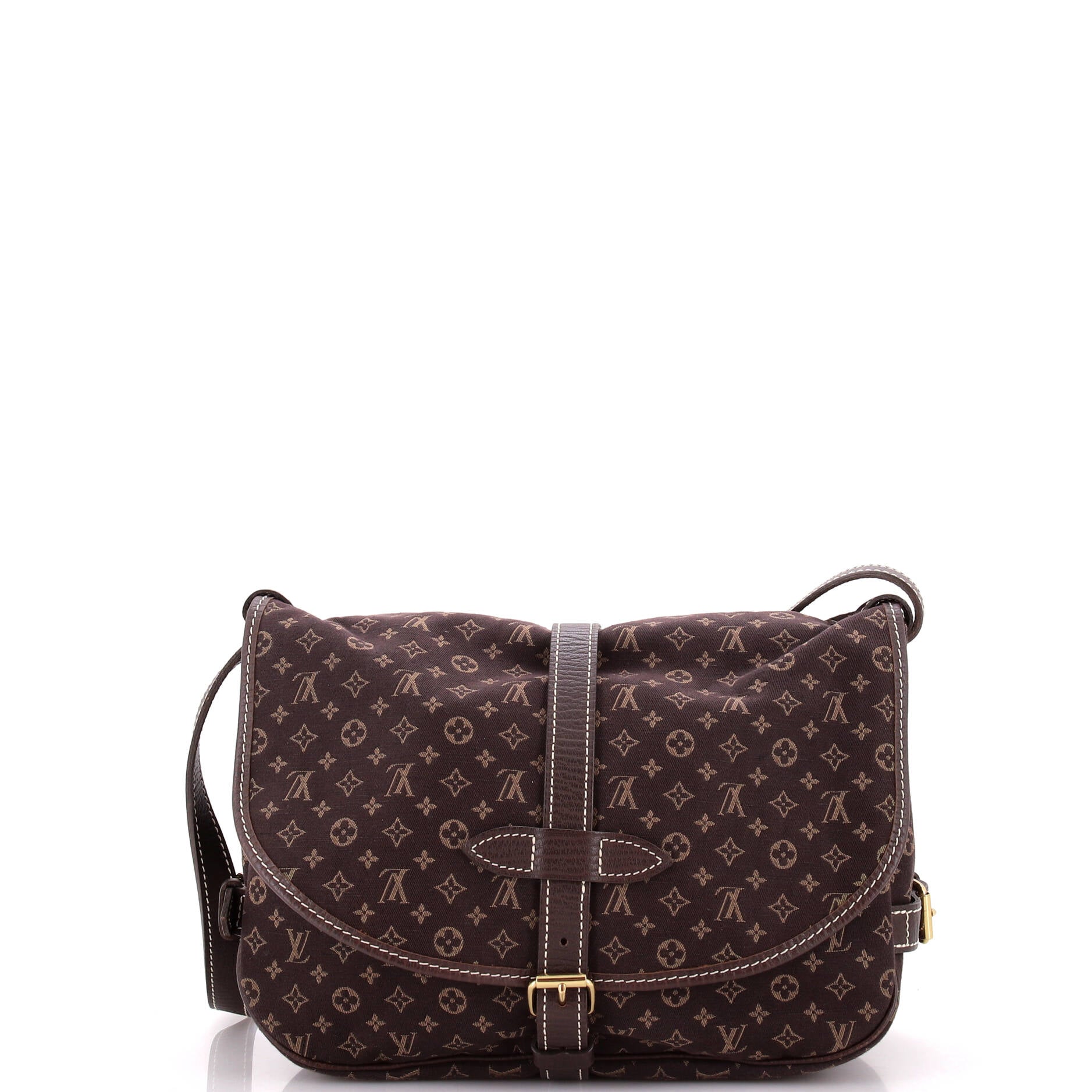 Louis Vuitton Saumur Handbag Lin Mini Travel Bag